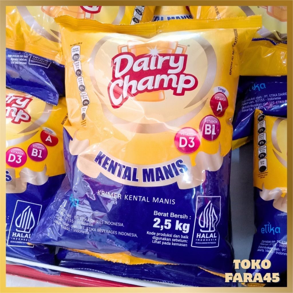 

DAIRY CHAMP KENTAL MANIS KEMASAN 2,5KG