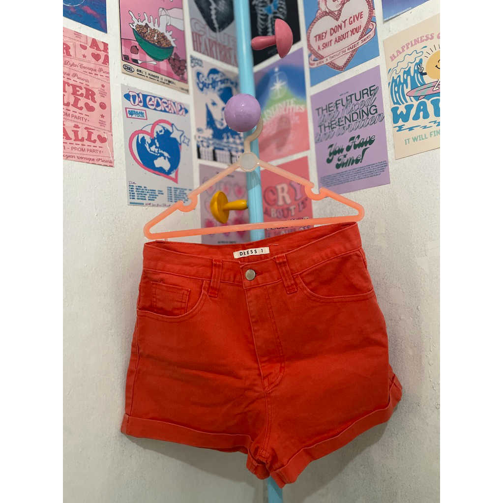 pl hot pants orange