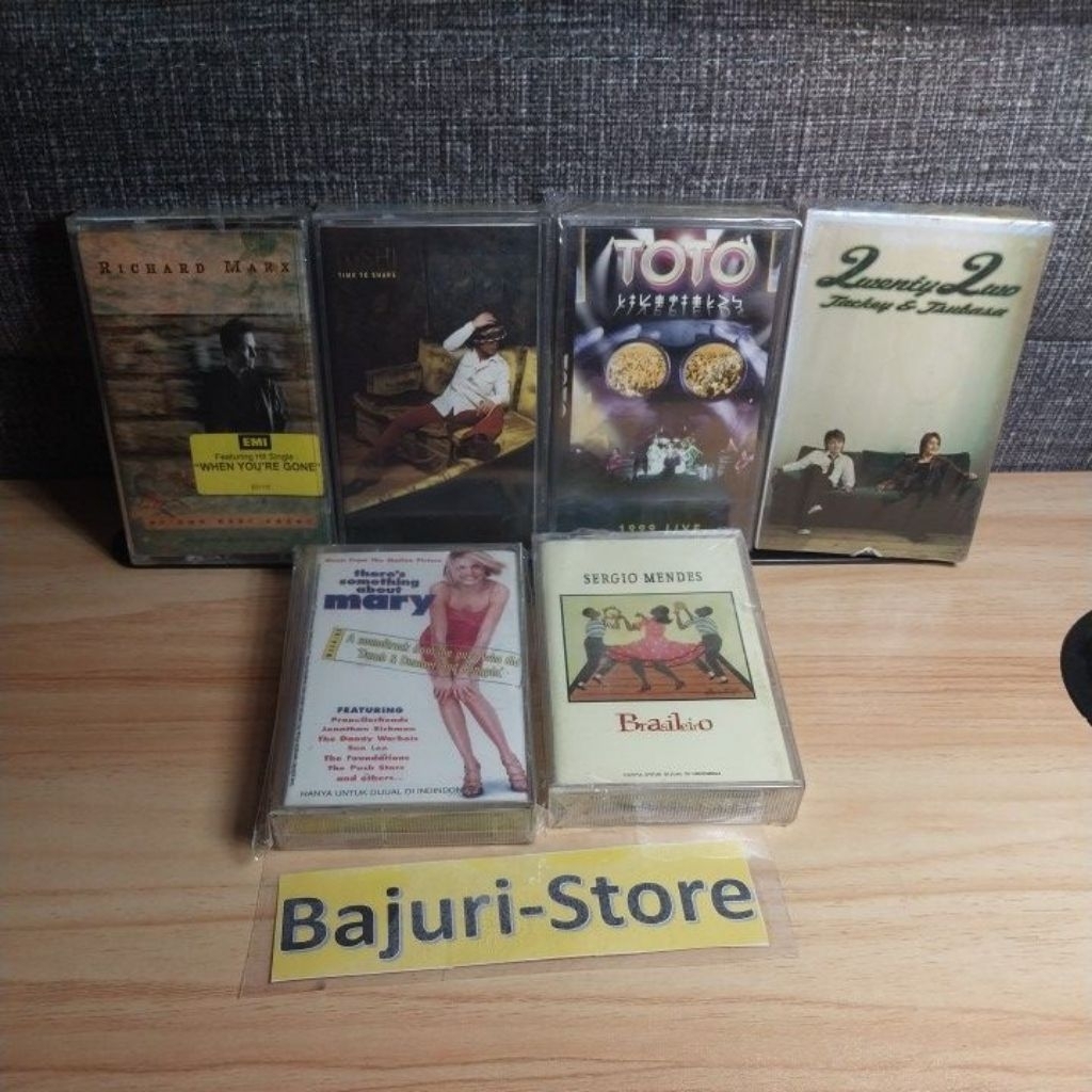 Kaset Pita Barat "Richard Marx" "TOSHI" "TOTO" "Tackey & Tsubasa" "Sergio Memdes" "There's Something