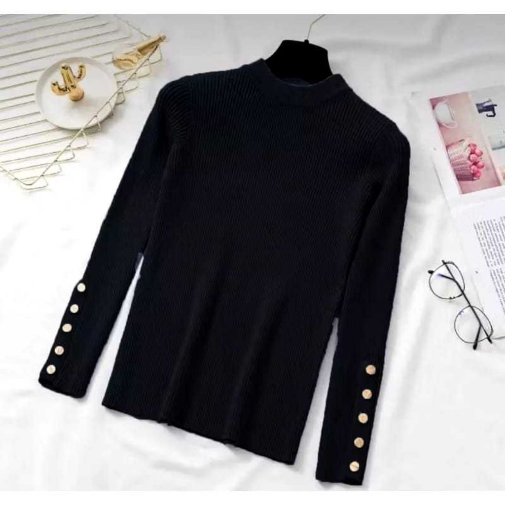 LARIS FASHIONMANSET WANITA KANCING/MANSET LENGAN PANJANG WANITA RAJUT/MANSET WANITA HITS/MANSET