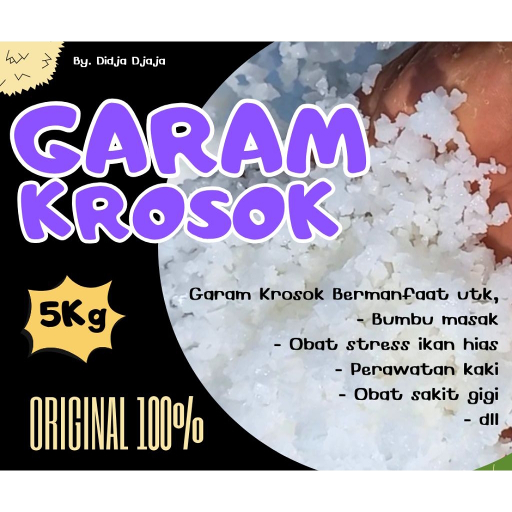 

[5 KG] GARAM KROSOK MURNI ORGANIK ORIGINAL