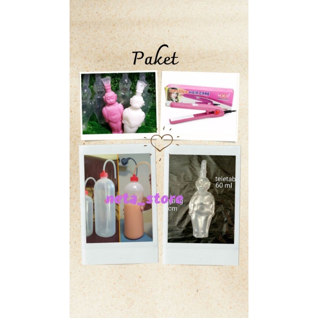 PAKET Pudot Teletabis, Botol Pengisi, Catokan Penutup