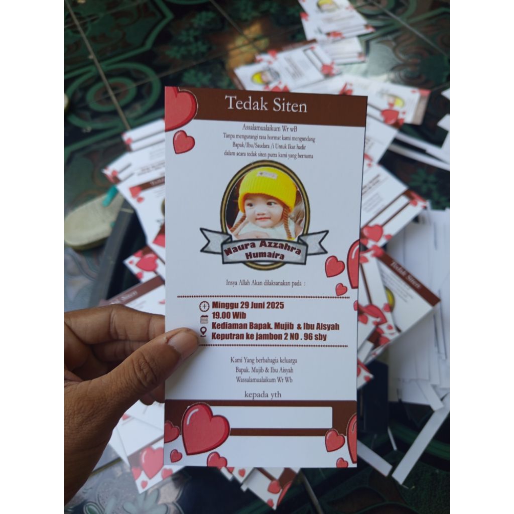 undangan tedak siten