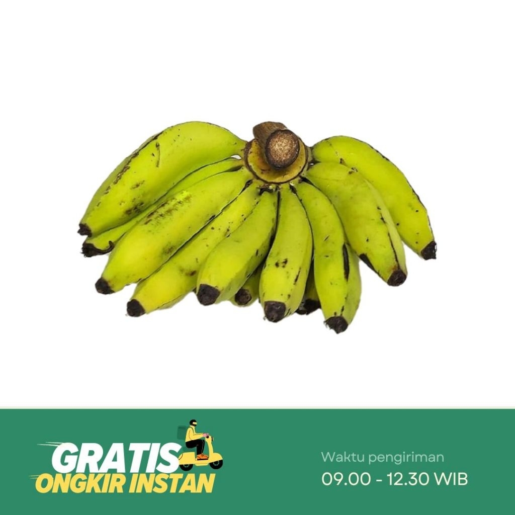 

Pisang Hijau per sisir ukuran sedang