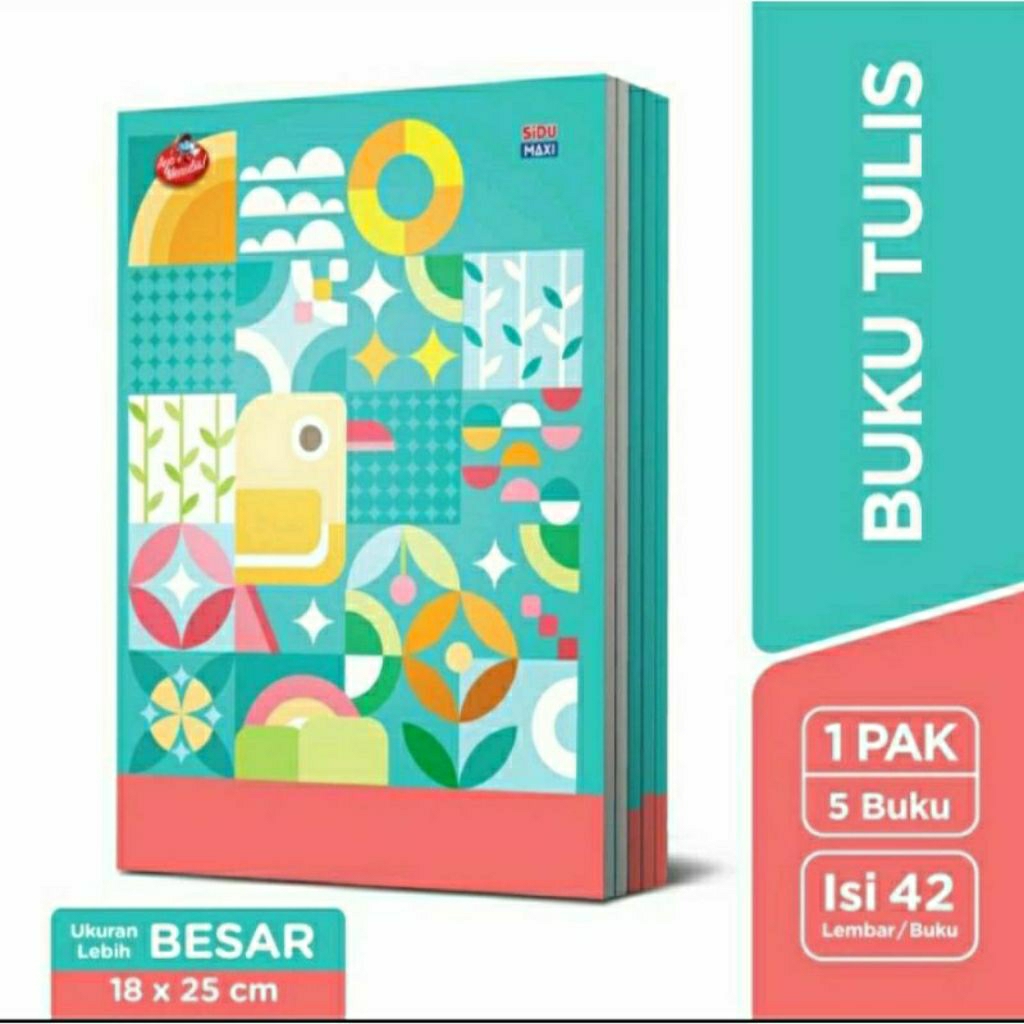 

BUKU TULIS SINAR DUNIA SIDU MAXI 42 LEMBAR (1 PACK ISI 5 PCS) UKURAN BESAR