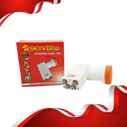 LNB Ku Band 4 Output / Quarto / Kwarto LNB Ku  Parabola 4 Receiver 1 Satelit