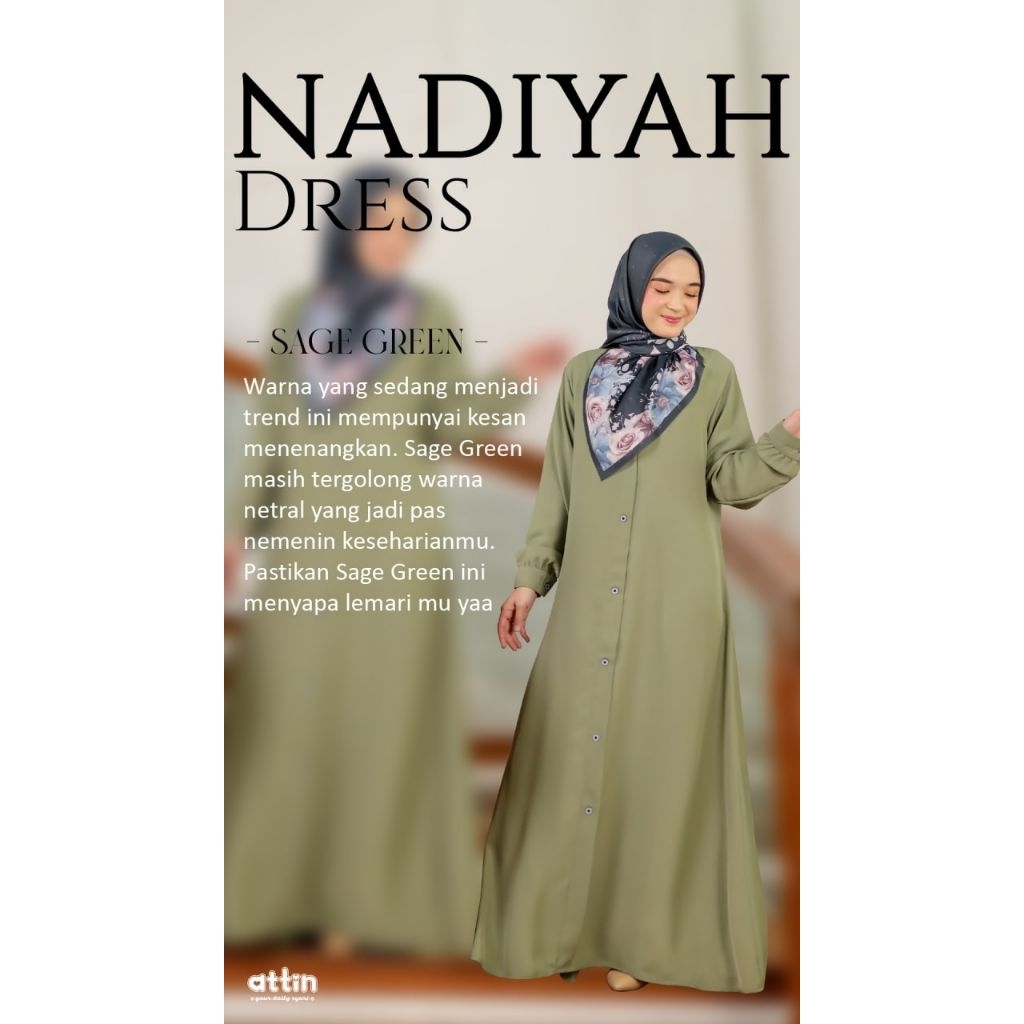 Gamis Nadiyah Dress By Attin Hijab