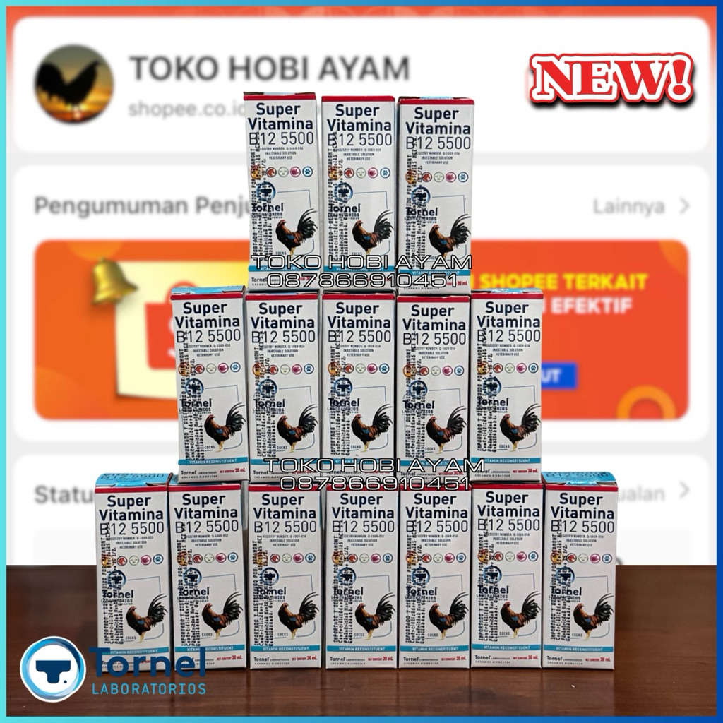 OBAT DOPING AYAM SUPER VITAMINA B12 5500 30 ML ORIGINAL