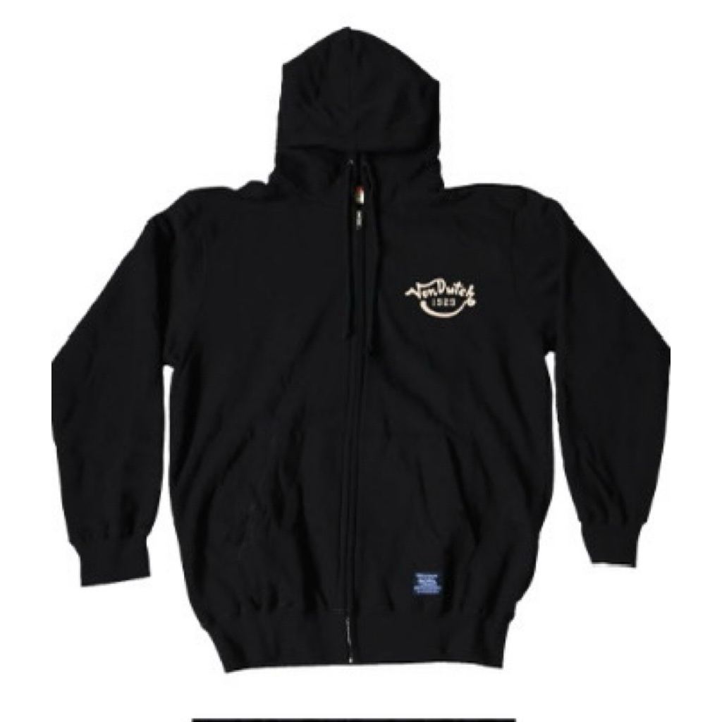 Von Dutch Zipper Hoodie Black