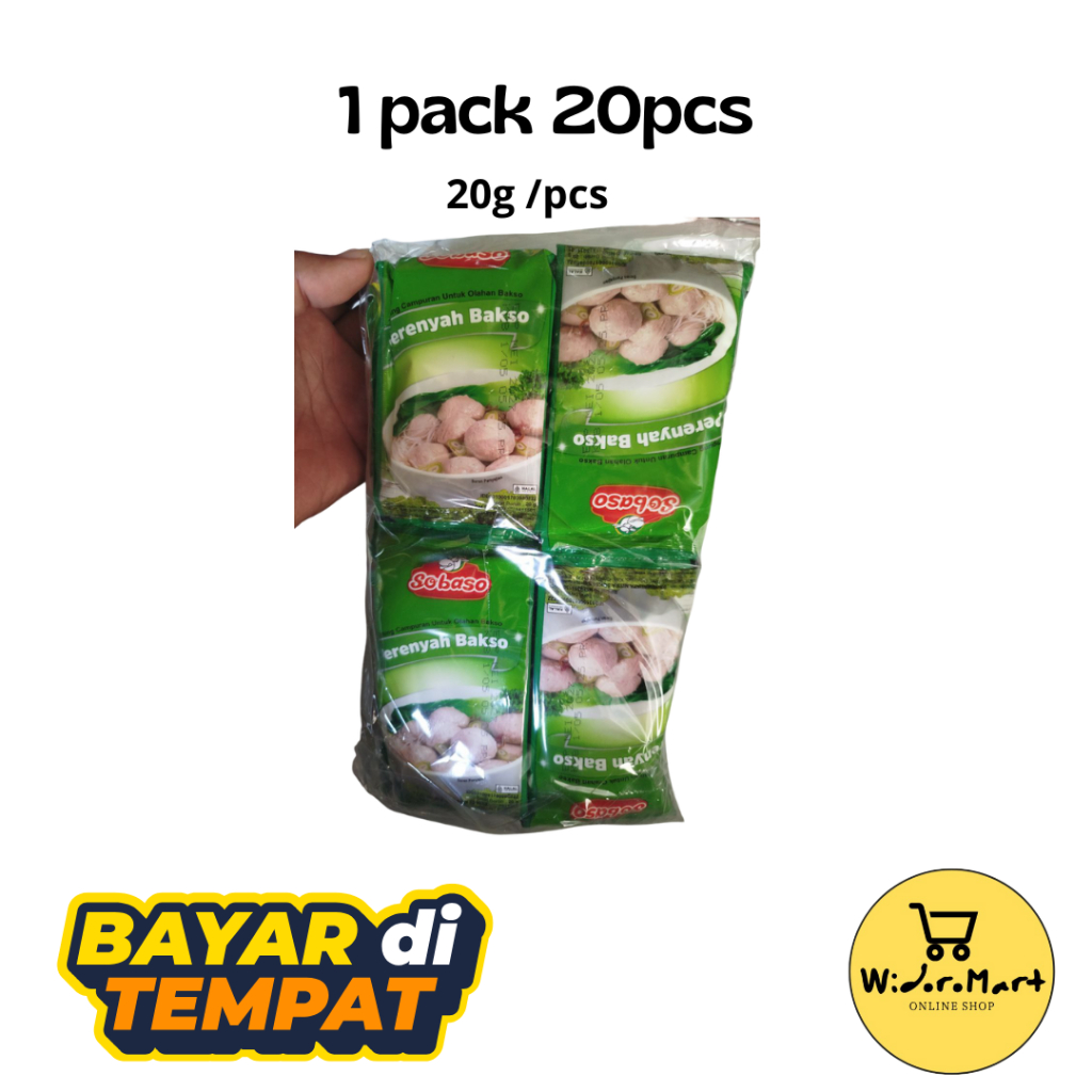 

Sobaso Perenyah Baksos 20g/pcs / 1pack 20pcs / perenyah bakso