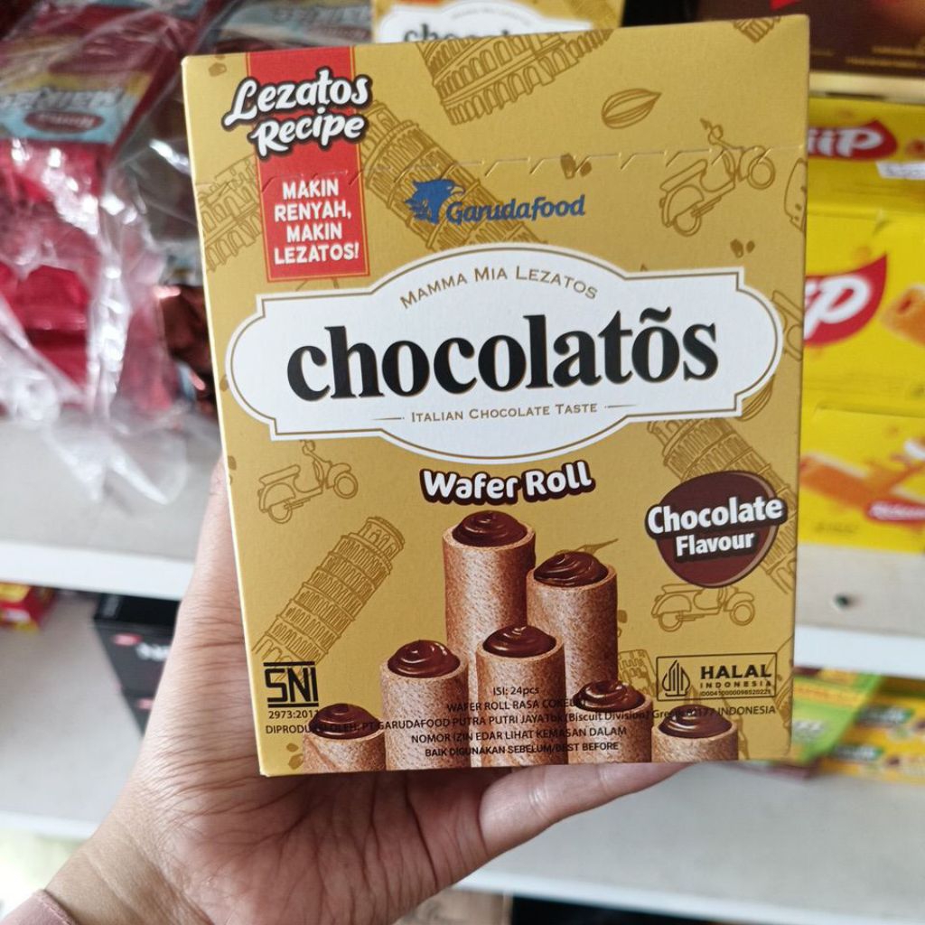 

Chocolatos Wafer Roll isi 24pcs