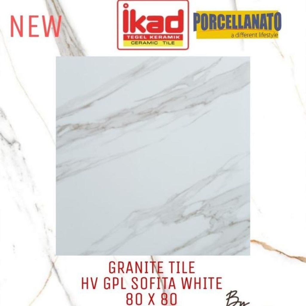 granit lantai glazed polish 80x80 ikad~sofita white