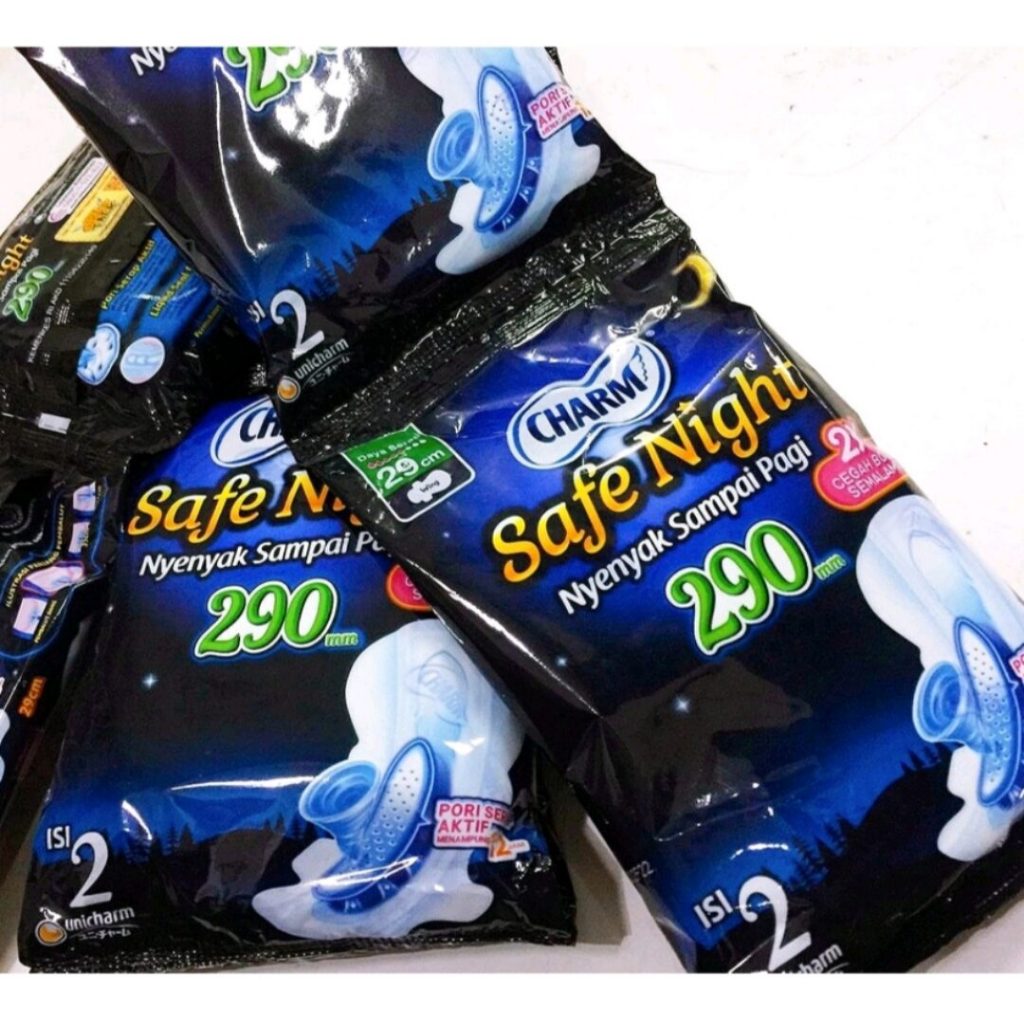 CHARM SAFE NIGHT 290CM Wings Pembalut