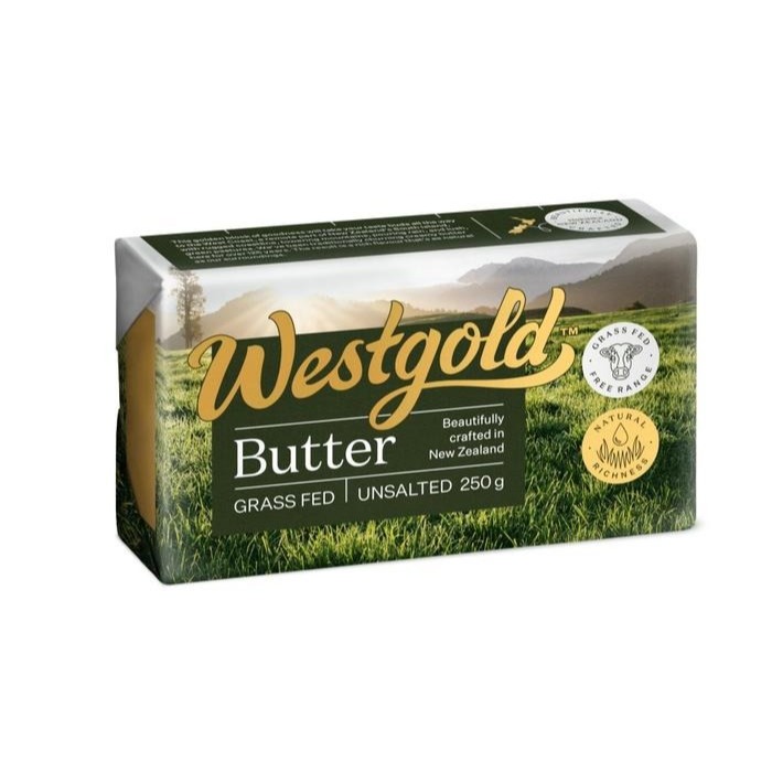 

Westgold Unsalted Butter 250gr - Unsalted Gosend Grab Only