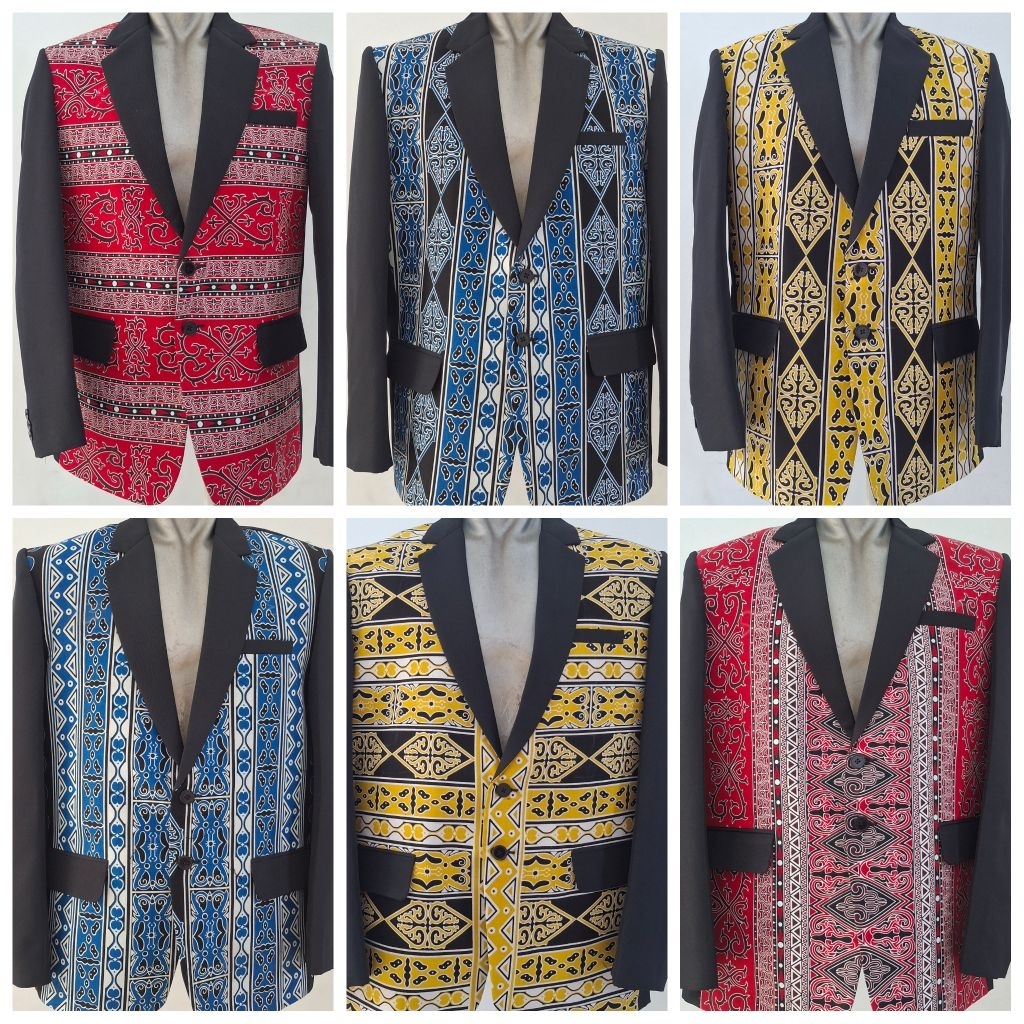 Jas ulos formal Sumatera / Jas formal ulos / Jas tenun ulos motif sumatera / Jas ulos kombinasi supe