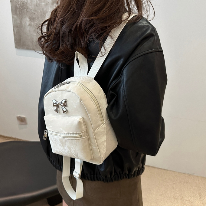 TAS Wanita Lucu Tas Ranse Kecil Kulit Wanita Sintetis Lucu/ Tas Cewek Mini Backpack PINK/Ransel