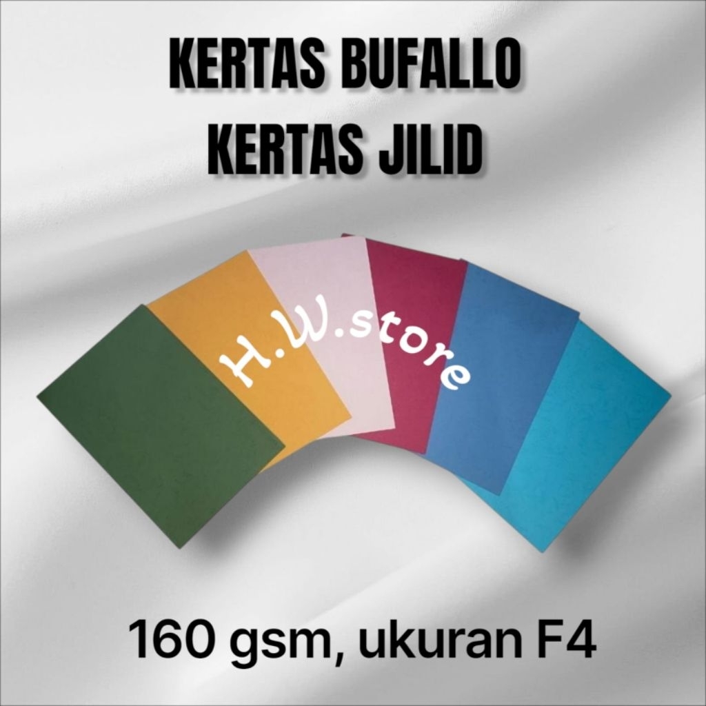 

Cuci Gudang, Kertas Bufallo 160 grm Ukuran F4 dan A4 isi 100 Lbr/Kertas Sampul/Cover jilid