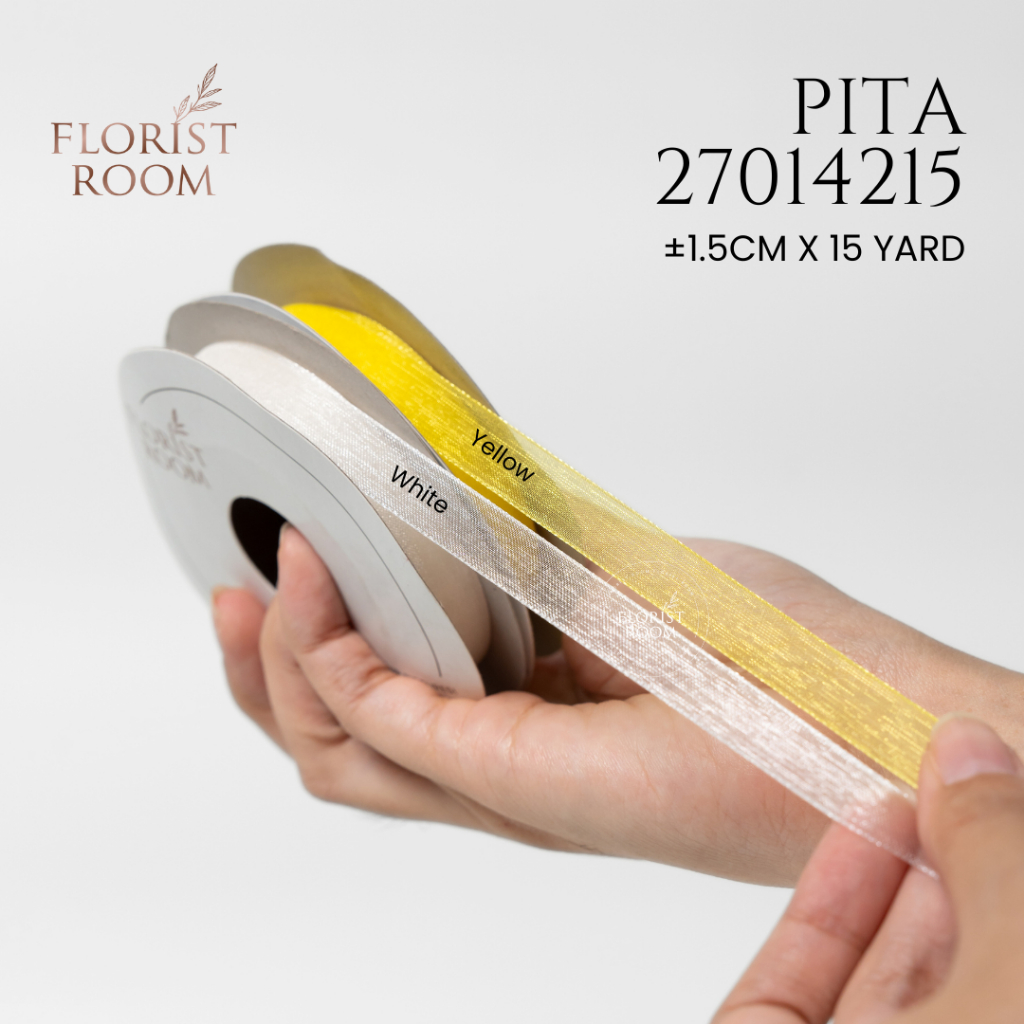 

Pita 27014215 ±1.5cm x 15yard - Ribbon - Organdy Organza - Buket - Hampers