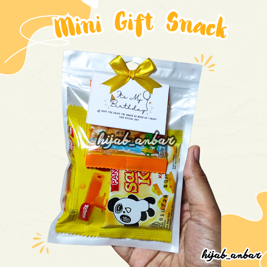 

Mini Gift Snack Tema Kuning - Mini Gift Snack Freebie / Freebie Yellow/Mini Gift Ultah Kuning/Sempro