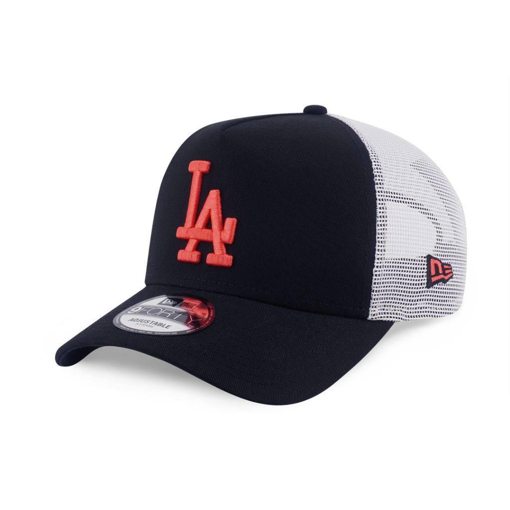 Topi New Era Cap Los Angeles Dodgers Color Era Black Trucker Type A Frame 9Forty Adjustable Original