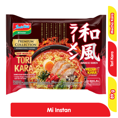 

Indomie Premium Collection Mie Instan Tori Kara Ayam Pedas 89 g