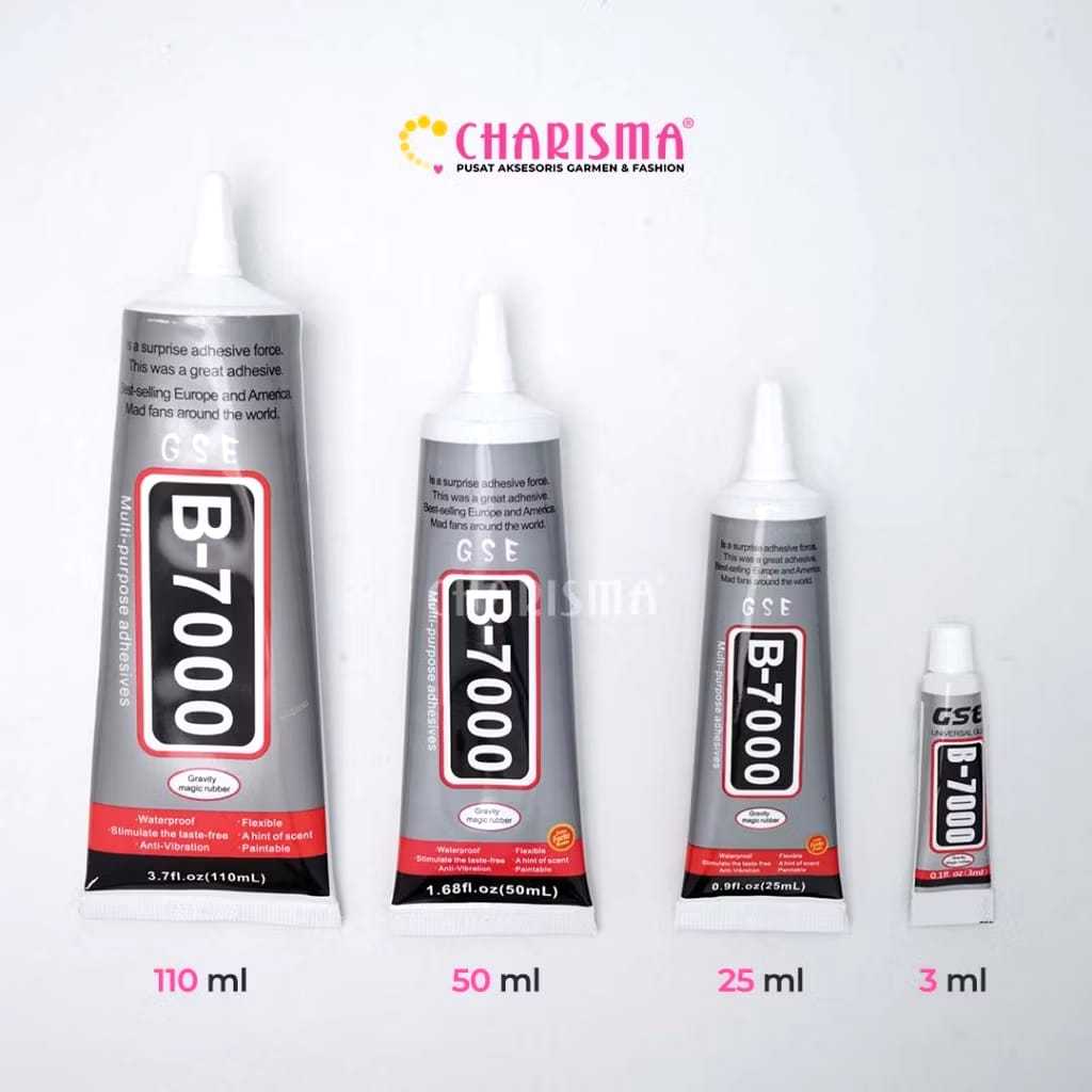 

Charisma Lem B-7000 - Lem Rhinestone For Bling Case / Lem LCD HP / Lem Serbaguna / Lem Kerajinan High Quality