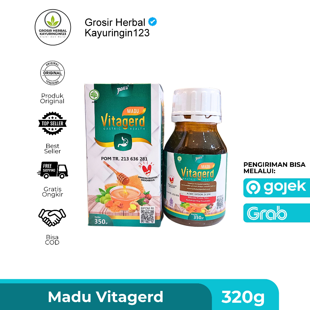 

Vitagerd Madu Herbal Berat Bersih 350 Gram