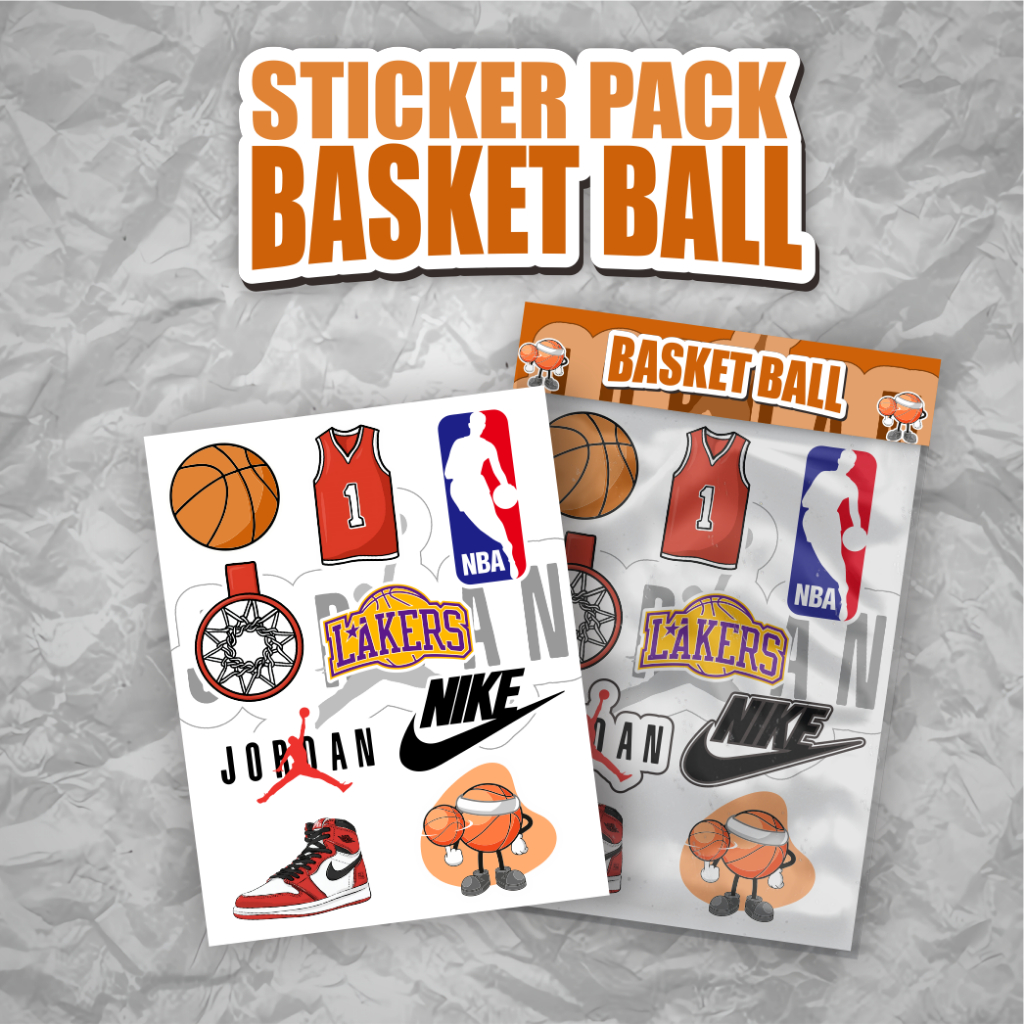 

PREMIUM STIKER PACK BASKETBALL | STIKER SPORT KEREN | VINYL WATERPROOF, CUTTING PRESISI, COCOK UNTUK LAPTOP,