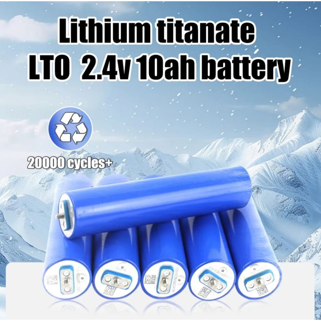 Baterai LTO 2,4volt 10Ah Lithium Titanate