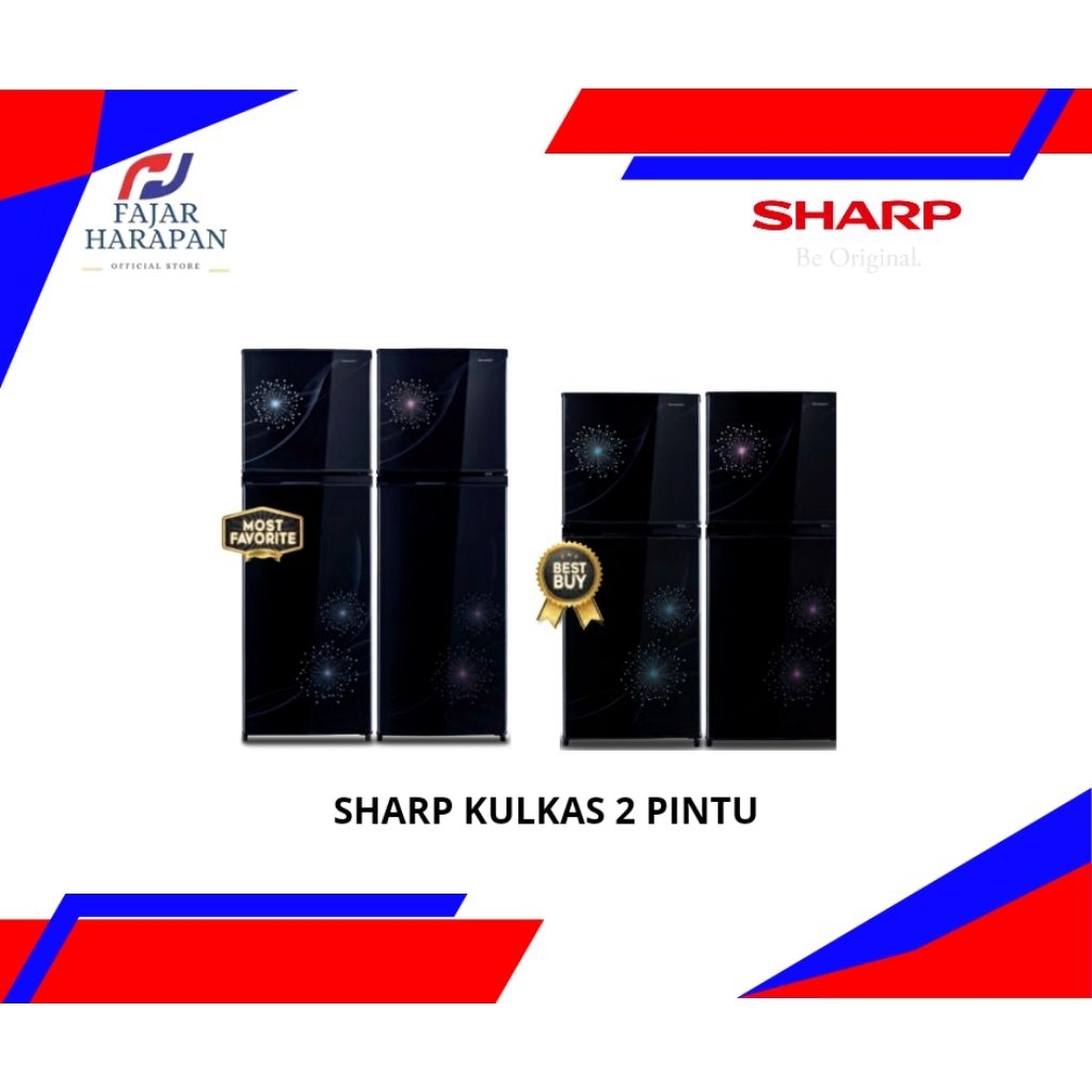 SHARP KULKAS 2 PINTU SJ 236" 237" 316" 317 MG DB/DP
