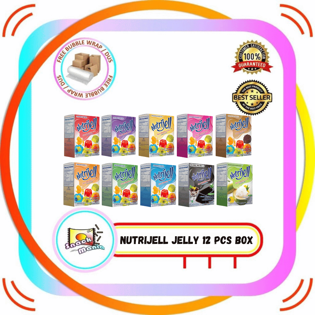 

NUTRIJELL Jelly Powder BESAR Bubuk Puding Dessert ~ 12 pcs BOX