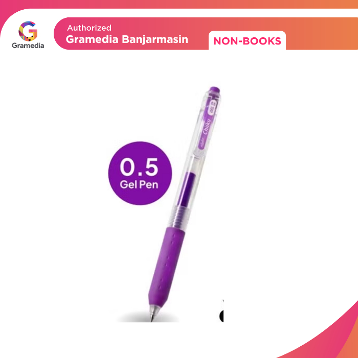 

Gramedia Banjarmasin - Gelpen Estudee Chiiku 0.5Mm Violet
