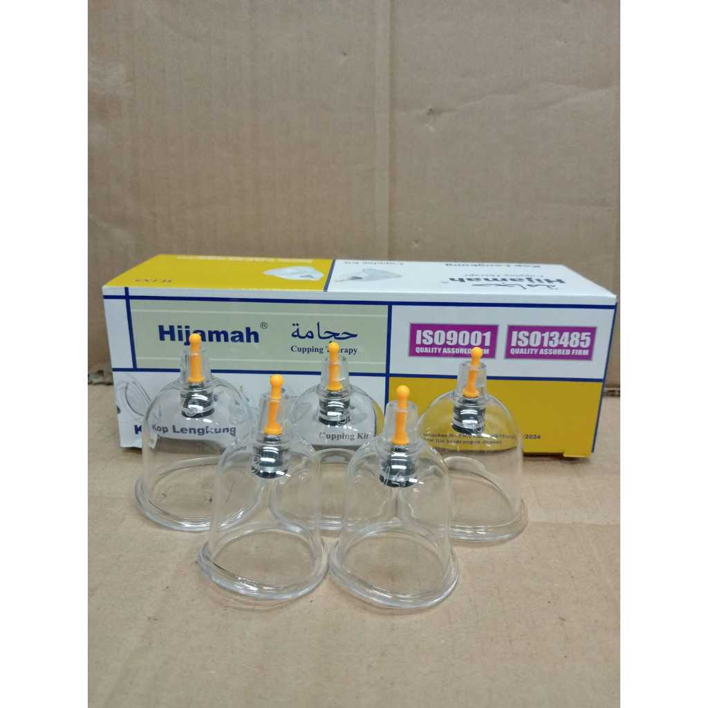 Kop Bekam  Lengkung Isi 5 Pcs / Kop Bekam Bengkok /Kop Bekam 1box Isi 5 Pcs