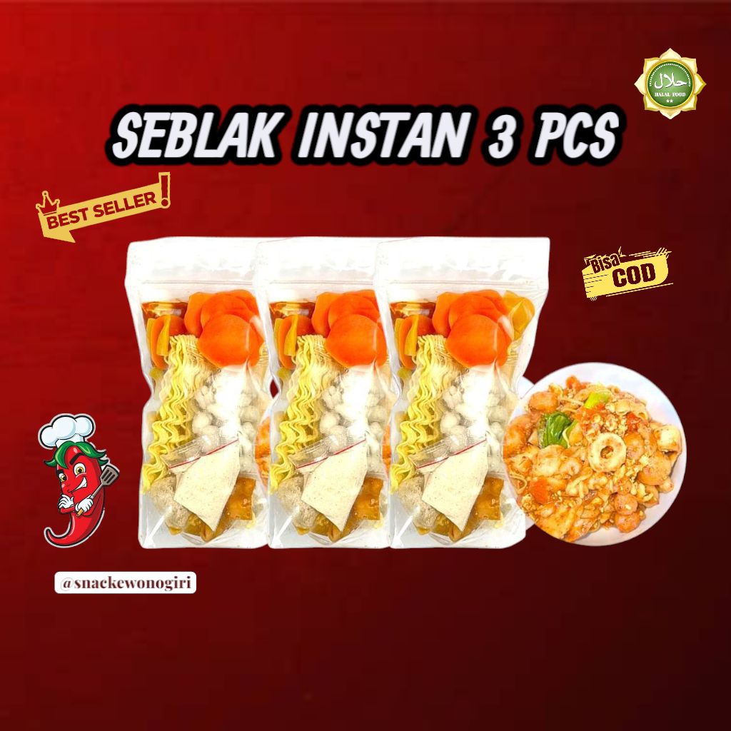 

SEBLAK INSTAN 3 PCS EXTRA PEDAS