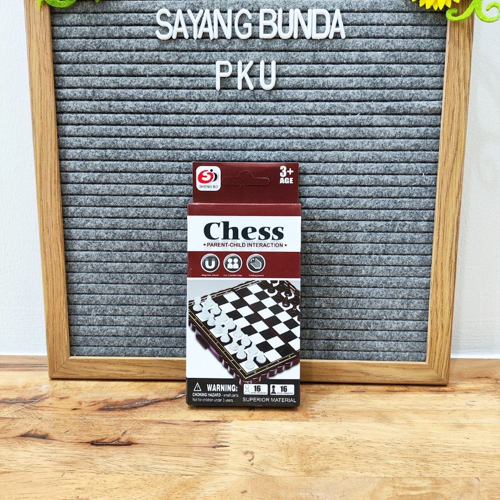 Mainan Catur Magnet Mini Chess Board | Catur  Mini Magnet