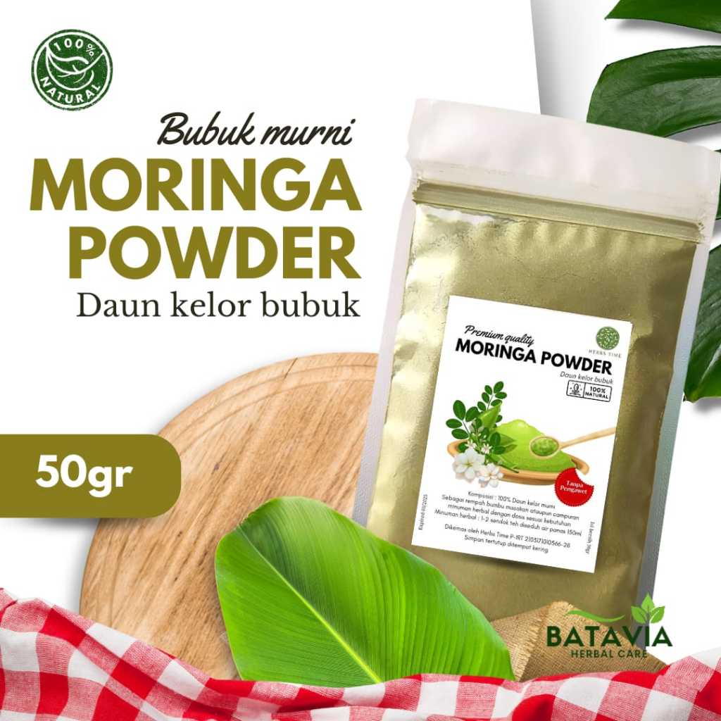

Daun Kelor Bubuk Murni Moringa Powder Superfood Herbal Original