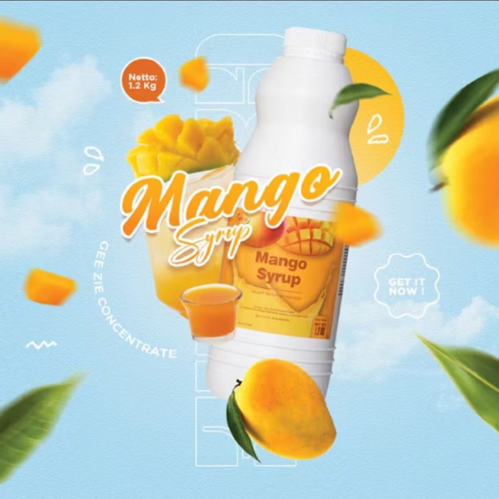 

GEE ZIE MANGO - Sirup Rasa Mangga 1.2 KG