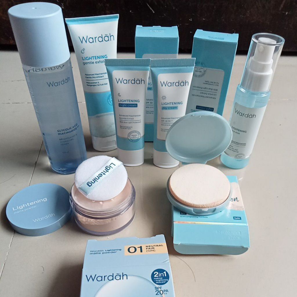 paket wardah lightening make up pemula