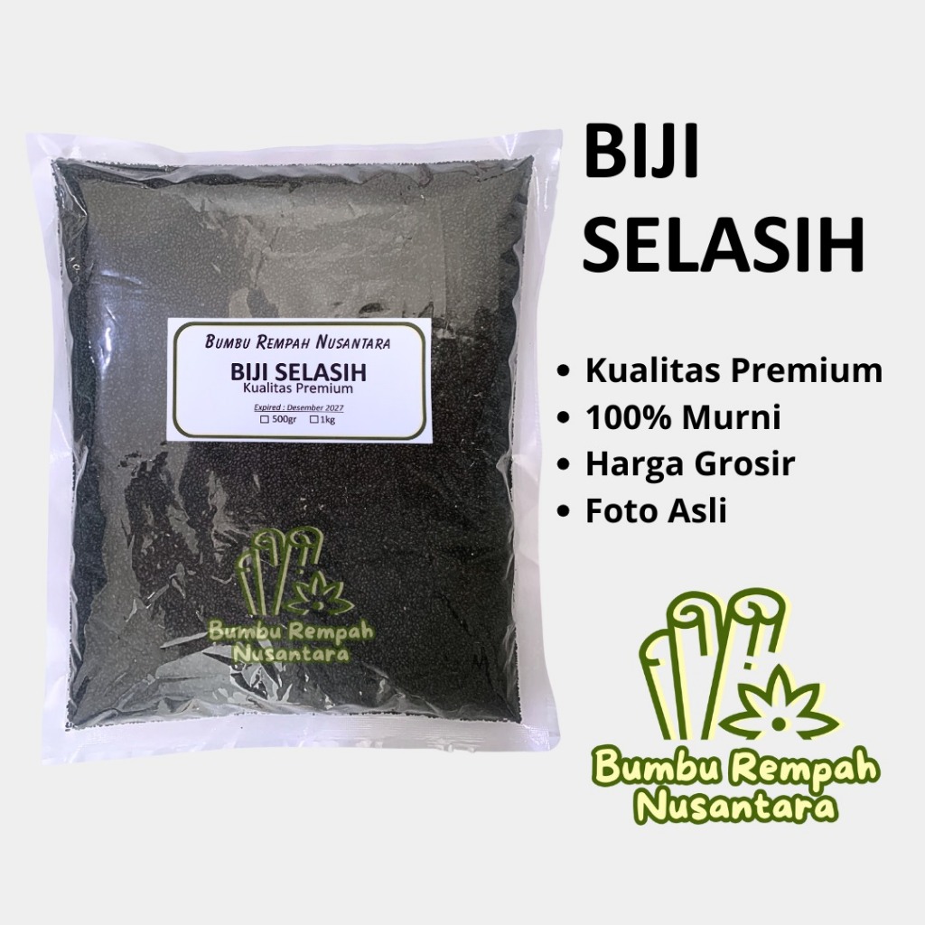 

Biji selasih 500g 1kg - Rempah Asli Murni | BUMBU REMPAH NUSANTARA | Bumbu Dapur Nusantara Grosir Murah