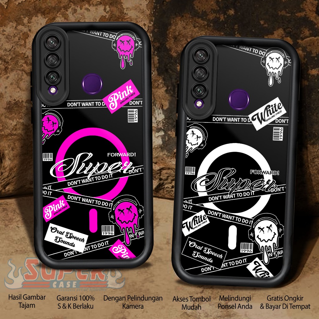 Case Hp For HUAWEI Y6P 2020 MGSFE SoftCase Glossy casing Handphone Silikon Glass