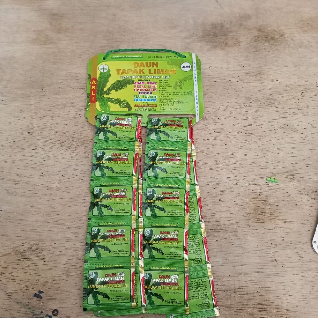 

jamu tradisional daun tapak Liman isi 20 sachet