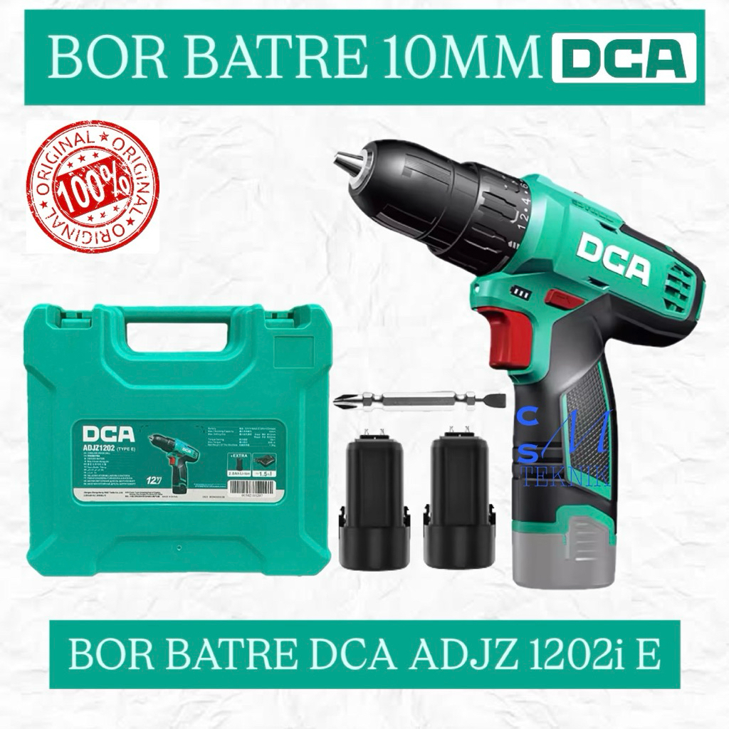BOR BATRE 10MM DCA ADJZ1202iE ORIGINAL DCA BOR BATRE MURAH DCA ADJZ1202i E