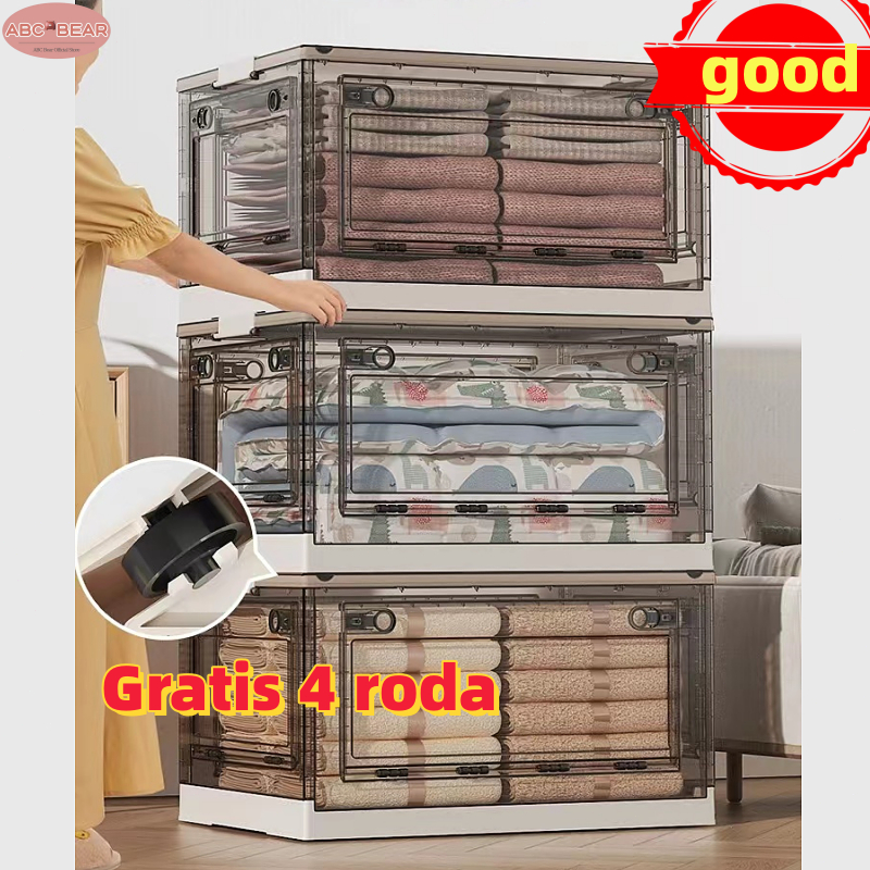 ABC BEAR  Dapat dilipat storage box Kapasitas ekstra besar kontainer box Mainan box kotak penyimpana