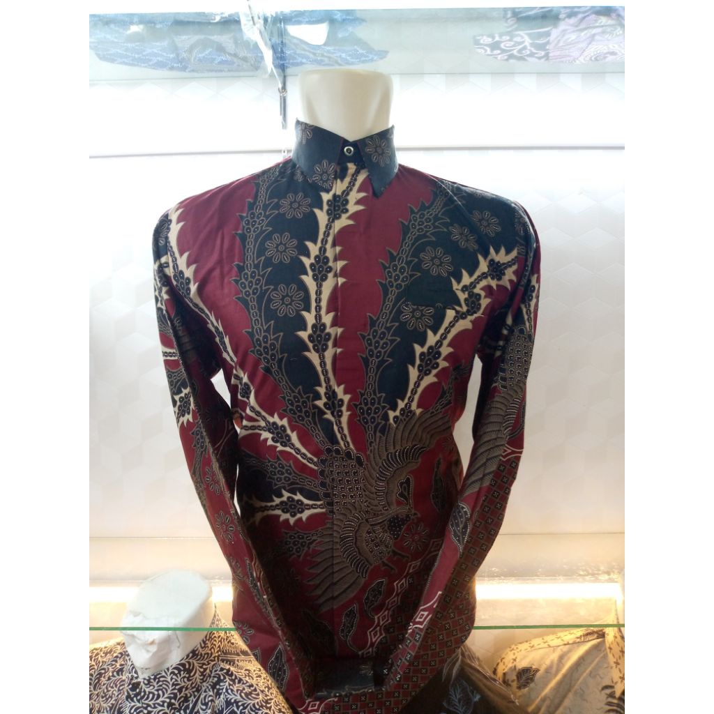 MURAI MERAH batik pria lengan panjang