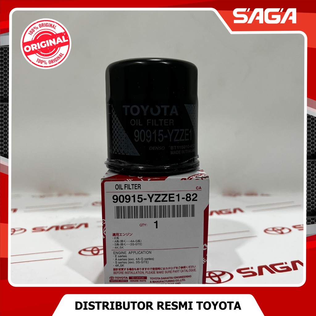 SAGA | Filter Saringan Oli Vios Soluna Yaris Ist Corolla RAV4 90915-YZZE1-82