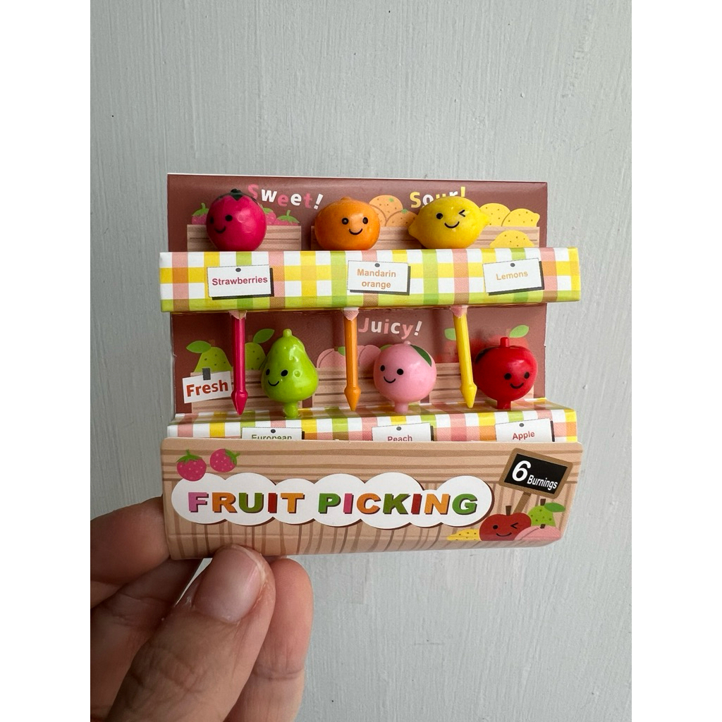 Tusuk Bento anak / Garpu Buah / food pick / fruit pick