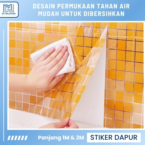 Sticker Dinding Wallpaper Dapur Stiker Dinding Dapur Walpeper Dinding Dapur Anti Panas Dan Minyak