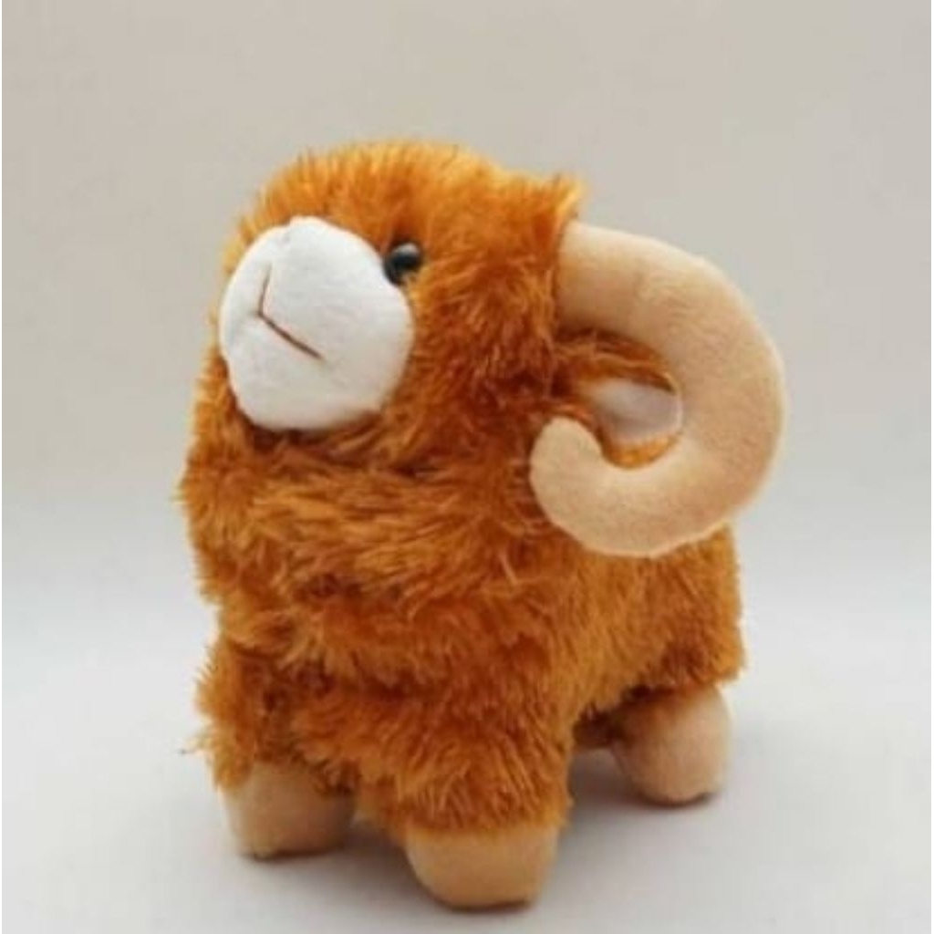 Boneka Domba Kambing Lucu Ukuran L 35cm | Bulu Rasfur Halus Tebal & Lembut – Souvenir Aqiqah Hadiah 
