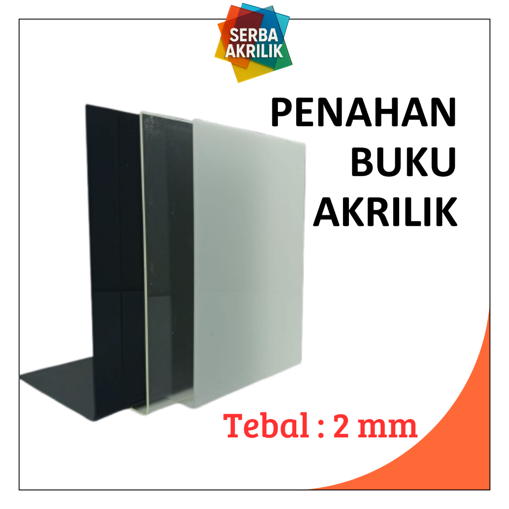 

penyangga buku sekat buku akrilik