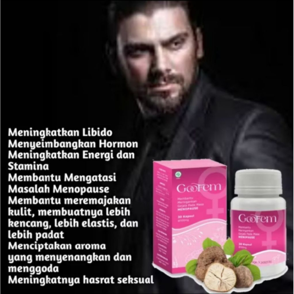 GOOFEM Capsulle Herbal Ampuh Mengobati Gejala Menopause & Meningkatkan Libido Terdaftar BPOM